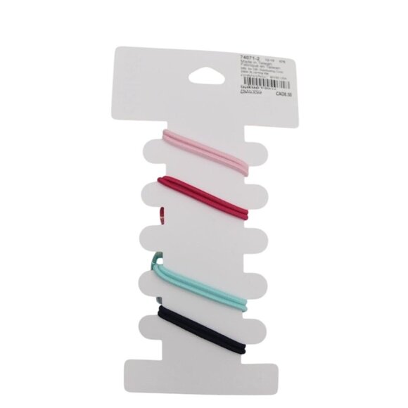 Claires Girl's Iridescent Bow Hair Elastics Set Of 4 - Picture 6 of 6